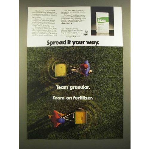1988 Elanco Team Ad - Spread it Your Way