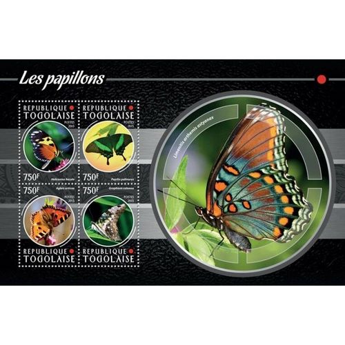 TOGO 2015 SHEET MNH BUTTERFLIES PAPILLONS SCHMETTERLINGEN FARFALLE MARIPOSAS 2