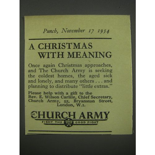 1954 Church Army Ad - A Christmas with Meaning