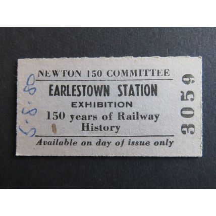 Newton 150 Committee Earlestown Station Exhibition 1980 Ticket