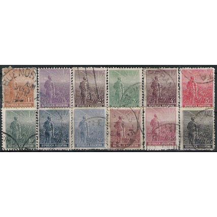 Argentina N° 168 177 169 171 180 182 183 184 185 186 .. YVERT OBLITERE ( USED )