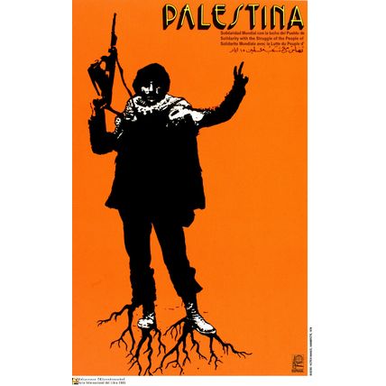 Political OSPAAAL poster.Palestinian ROOTS.Arab.Middle East History.me25