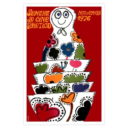 Movie Poster 4 film"Matryoshka Nesting DOLL"Russian art.Home interior decor