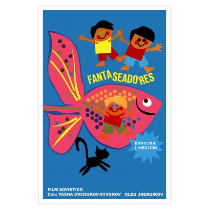 Spanish Movie Poster 4"FANTASY Kids" Children art film.Home and wall Decoration