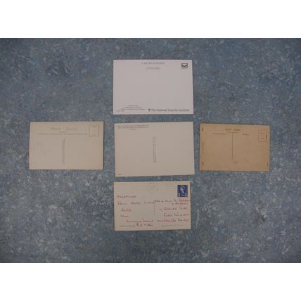 5 old Scottish (Scotland) Postcards – Kyles of Bute, Glencoe, Melrose, Loch Ewe.