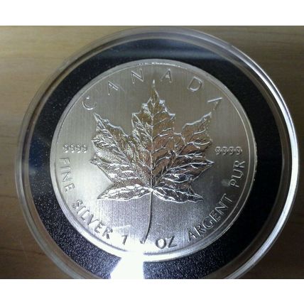 2012 Canada Silver 1 Oz Maple Leaf