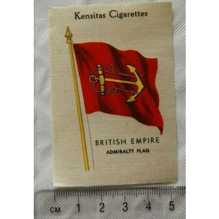 1938 Kensitas Cigarette Silk, British Empire, Admiralty Flag