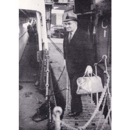 Owner Of The Grebe Ship River Thames London RPC Postcard
