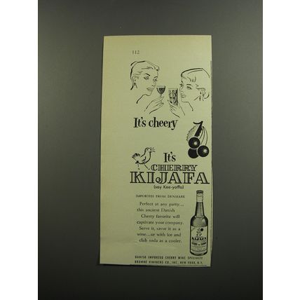 1953 Cherry Kijafa Advertisement - It's cherry