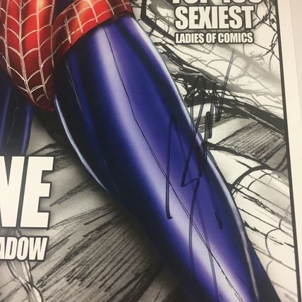 Marvel Maxim Sexy Spider Mary Jane Jamie Tyndall Signed 11" x 17" Print