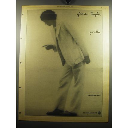 1975 James Taylor Gorilla Album Advertisement