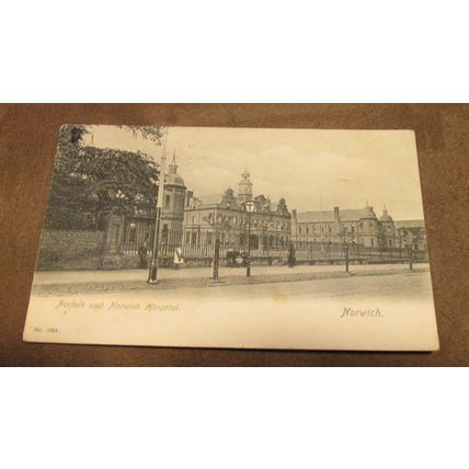 1907 fr postcard - Norfolk & Norwich Hospital