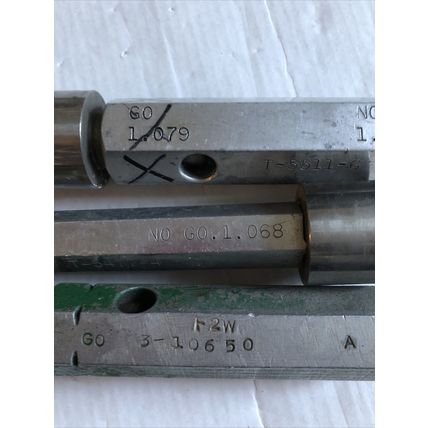 lot THE PIPE MACHINERY GO NO GO PLUG GAGE 1.068,1.079,AD