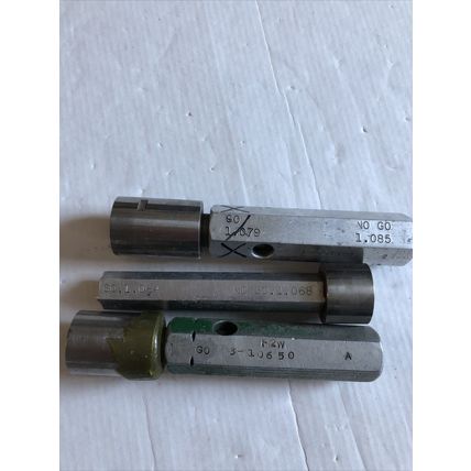 lot THE PIPE MACHINERY GO NO GO PLUG GAGE 1.068,1.079,AD