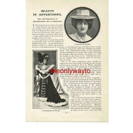 Beauty In Advertising (1), Velveteen & Soap, Book Illustration (Print), 1902/3
