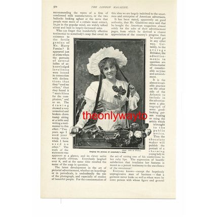 Beauty In Advertising (1), Velveteen & Soap, Book Illustration (Print), 1902/3
