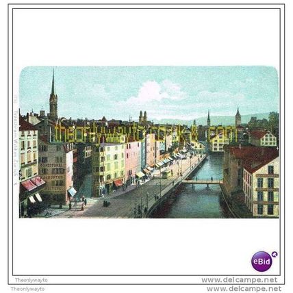 ZURICH, UNTERER LIMMATQUAI, SWITZERLAND, Postcard