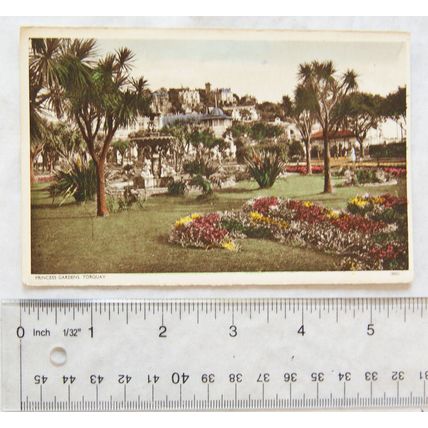 vintage lettercard Princess Gardens, Torquay