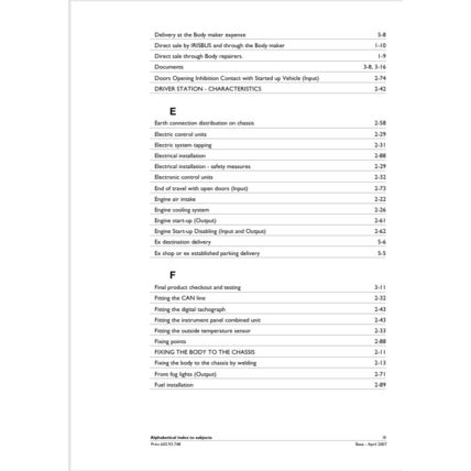Iveco Eurorider 4 Vehicle Equipment Regulation Manual 60393748 2007 PDF
