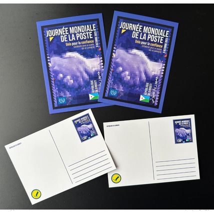 Djibouti 2023 Stationery Entier Journée Mondiale Poste World Post Day UPU