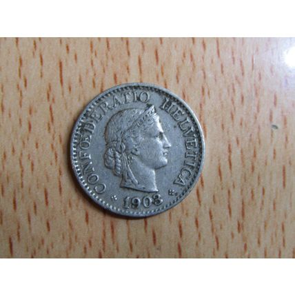 Switzerland 1903 10 Rappen Coin