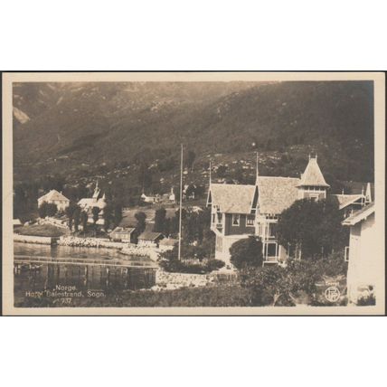Hotel Balestrand, Sogn, c.1910 - PR Foto Postkort