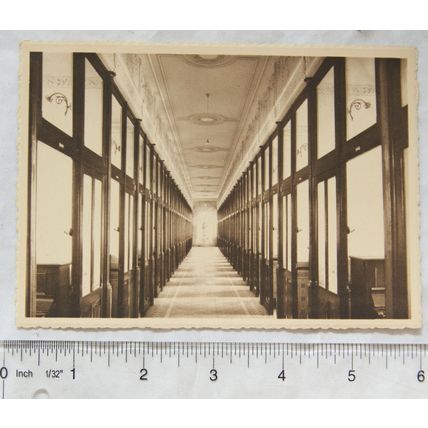 vintage postcard Institut des Ursulines, Galerie des Pianos, Wavre Notre Dame