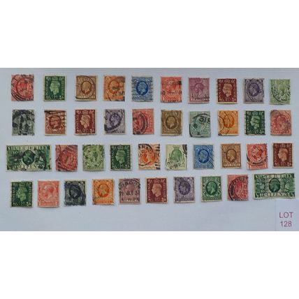 BRITISH STAMPS - VARIOUS DENOMINATIONS. LOT 128. (see description)