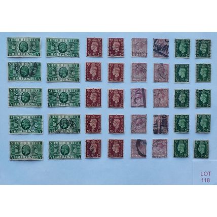 BRITISH STAMPS - VARIOUS DENOMINATIONS. LOT 118. (see description)