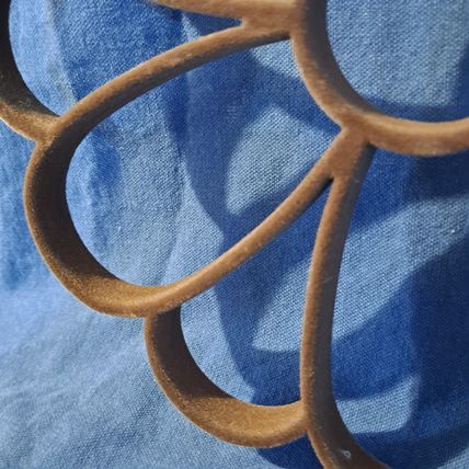 2 Brown FLOWER SCARF HANGER Belt Tie Velvet Holder Closet Organizer Necktie