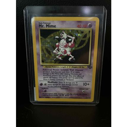 Mr. Mime - 6/64 - Holo Rare - Unlimited Edition - Jungle Pokemon Trading Card