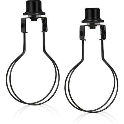 2 Pack round Lamp Shade Light Bulb Clip Adapter, ALUCSET Lampshade Holder Clip o