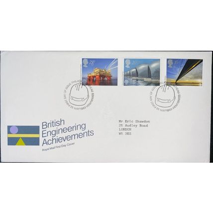 GB 1983 Engineering Achievements Bureau First Day Cover FDC SG1215-1217 stamp