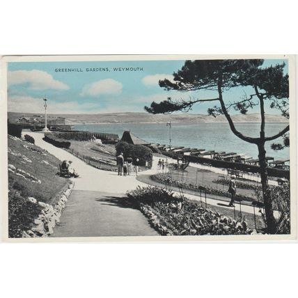Greenhill Gardens Weymouth Dorset Postcard (QDOR419)