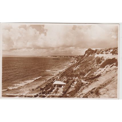 Promenade From Portman Ravine Southbourne Dorset Postcard (QDOR444)