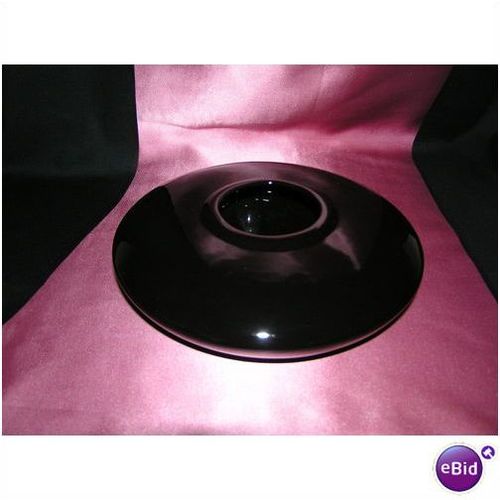 Ceramic Flat Design Black Vase