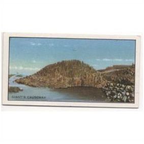 1954 Beaulah's of Boston Marvels of the World Trade card # 21 Giant's Causeway