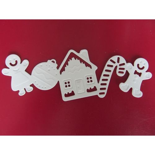 6 x Spellbinders Die Cuts Gingerbread Strip