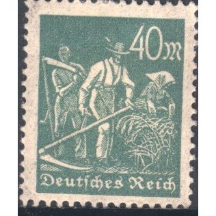 Germany 1922 - 40m green - Reapers - used