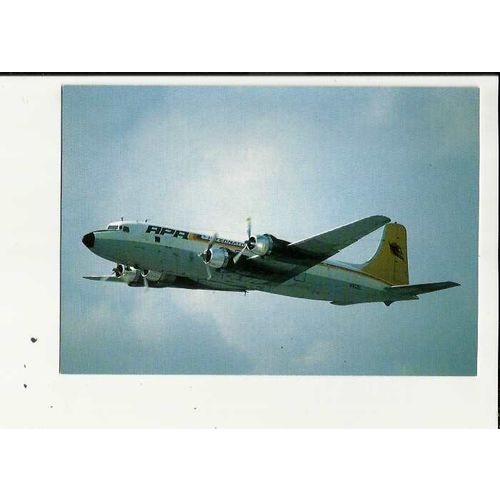 Aviation APA INTERNATIONAL DC-6 Postcard by Editions P.I. (549)