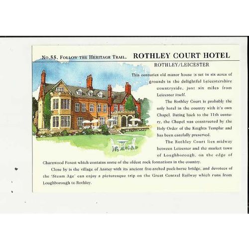 LEICESTER Rothley Court Hotel Postcard by Forte
