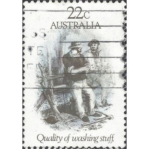 AUSTRALIA, Gold Rush, Quality of Washing Stuff, grey 1981, 22c