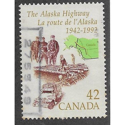 CAN 1992 42c 'THE ALASKA HIGHWAY' FINE USED (EBID71-855)