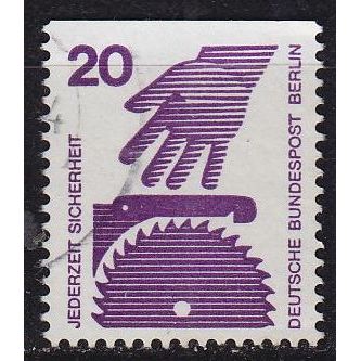 GERMANY BERLIN [1971] MiNr 0403 C ( O/used ) Unfall