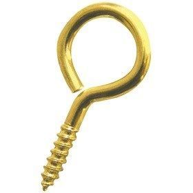 Picture Hanging Accessories : 12 x Brass screw eyes : PHA13