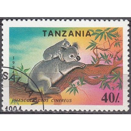 Tanzania 1994 Michel 1775 O Cote (2005) 0.10 Euro Koala Cachet rond