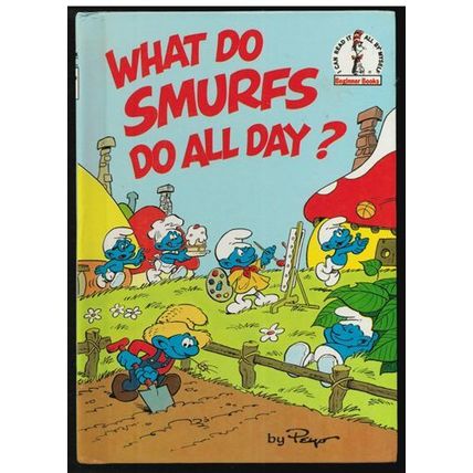 LOT of 2 SMURFS HB Books :: 1983 & 1984 FREE Shipping