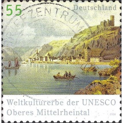 GERMANY, Rhine Valley, World Heritage, green 2007, 0.55, #3