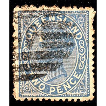 Australia QLD 1894 Queen Victoria 2d Used Stamp Two Pence .