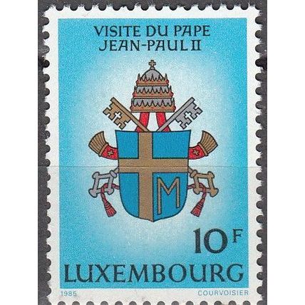 Luxembourg 1985 Michel 1124 Neuf ** Cote (2008) 0.70 € Visite du Pape Armoirie